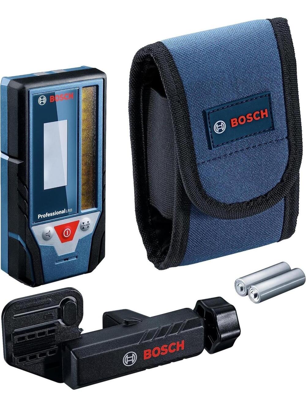 Bosch LR8 Line Laser Receiver for Red and Green Beam Lasers w/ Mounting Bracket